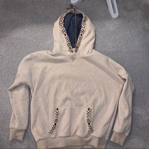 Soft boho hoodie with tassels